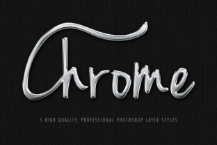 5 Professional Chrome Layer Styles