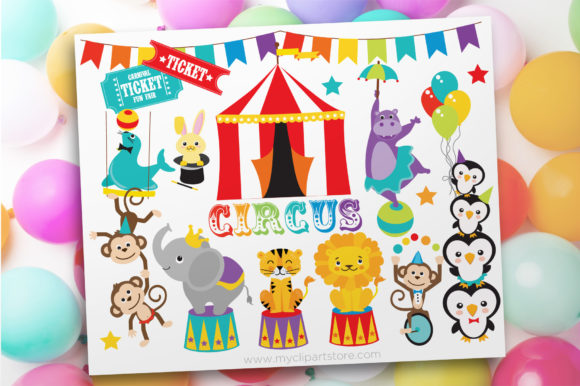 Animal Circus Clipart: Creative Designs for Kids’ Projects