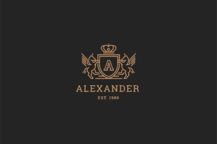 Letter A Heraldry Royal Logo