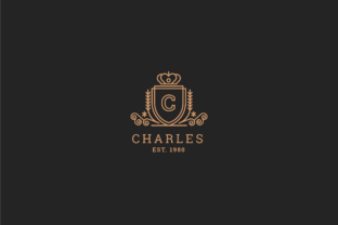 Letter C Logo - Heraldry Luxury Logo