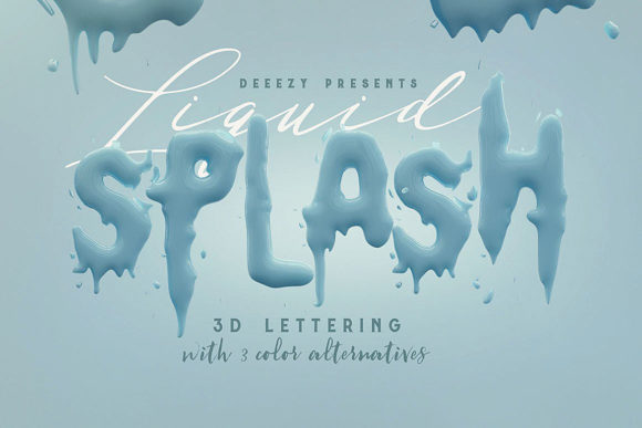 Liquid Splash – 3D Lettering: A New Era in Visual Design