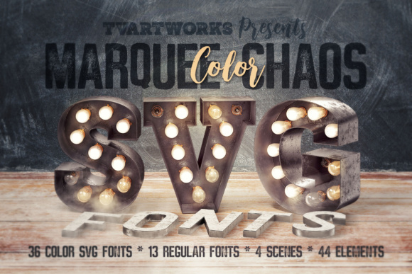 Marquee Chaos View - Color Fonts: A Creative Powerhouse for Designers